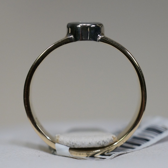 14KTT Gold Handmade Solitaire Genuine Diamond Ring - Picture 4 of 8